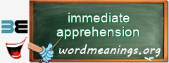 WordMeaning blackboard for immediate apprehension